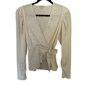 Express long sleeve bow blouse
